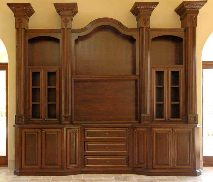 Custom entertainment centers built by AV's Cabinets — project photo 2