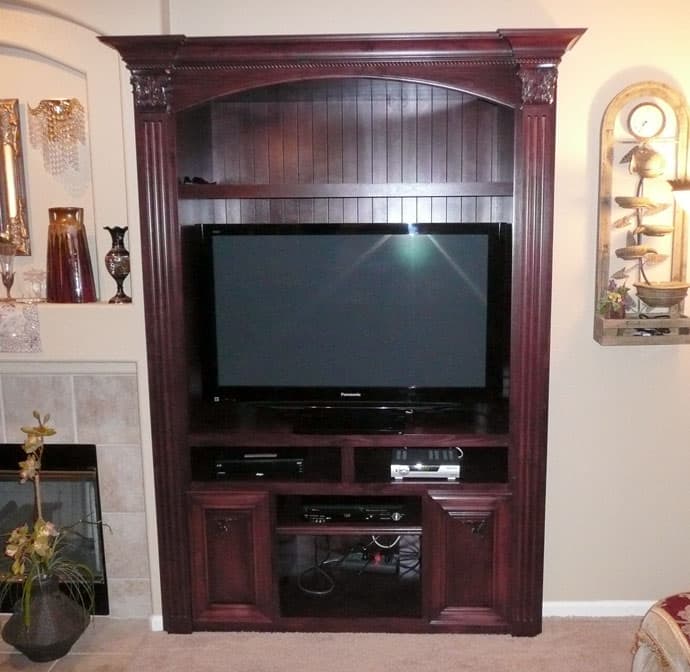 Custom entertainment centers built by AV's Cabinets — project photo 1