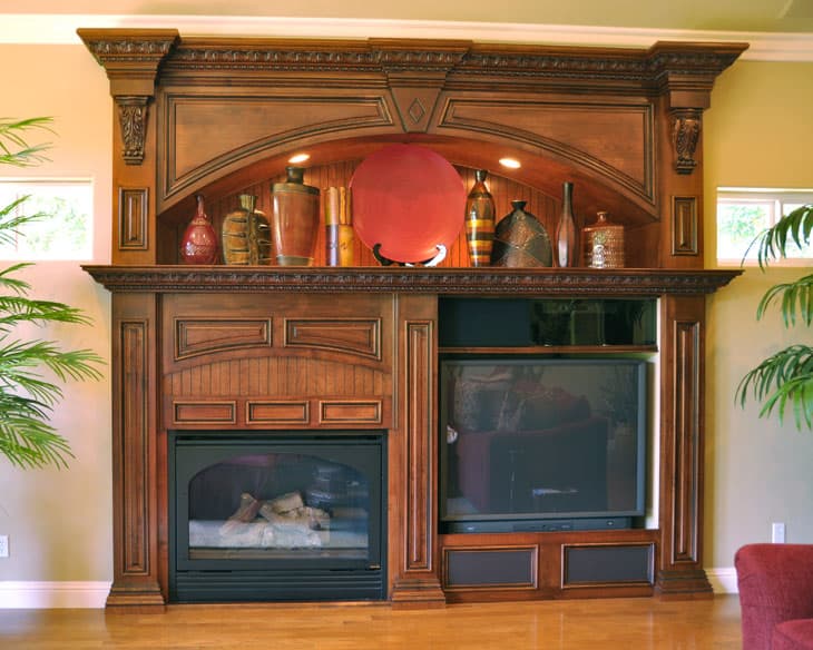 Custom entertainment centers built by AV's Cabinets — project photo 1