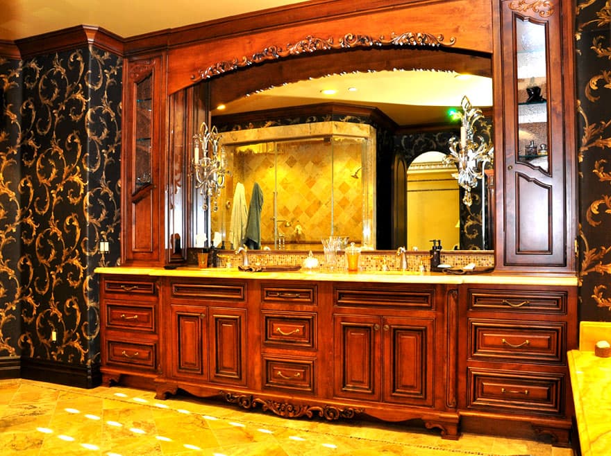 Custom bathroom vanities built by AV's Cabinets — project photo 1