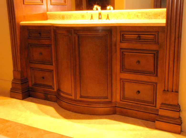 Custom bathroom vanities built by AV's Cabinets — project photo 1