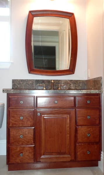Custom bathroom vanities built by AV's Cabinets — project photo 1
