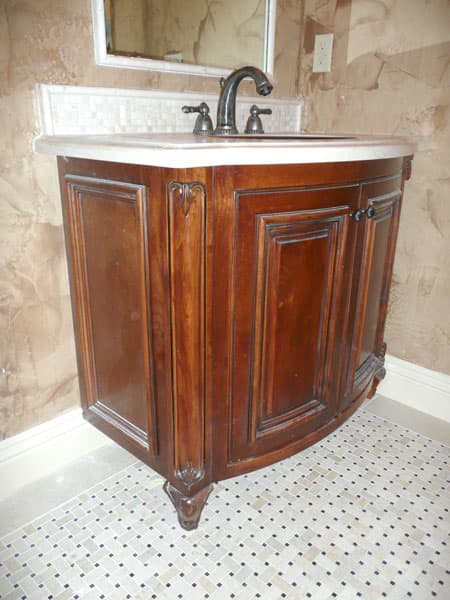 Custom bathroom vanities built by AV's Cabinets — project photo 1