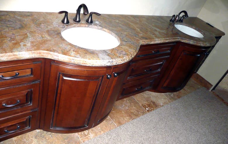 Custom bathroom vanities built by AV's Cabinets — project photo 1