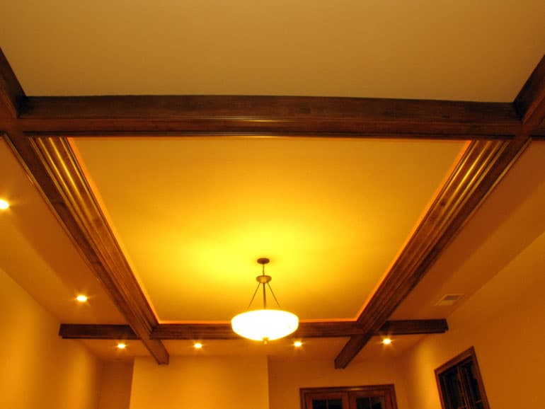 Custom coffered ceilings built by AV's Cabinets — project photo 2