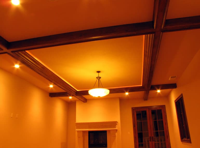 Custom coffered ceilings built by AV's Cabinets — project photo 3