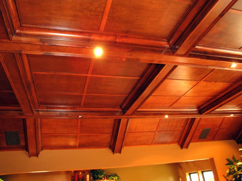 Custom coffered ceilings built by AV's Cabinets — project photo 1