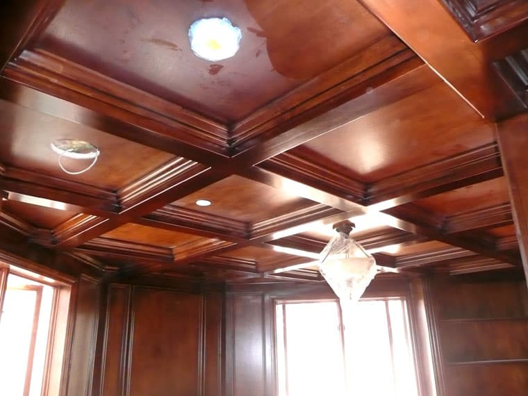 Custom coffered ceilings built by AV's Cabinets — project photo 1