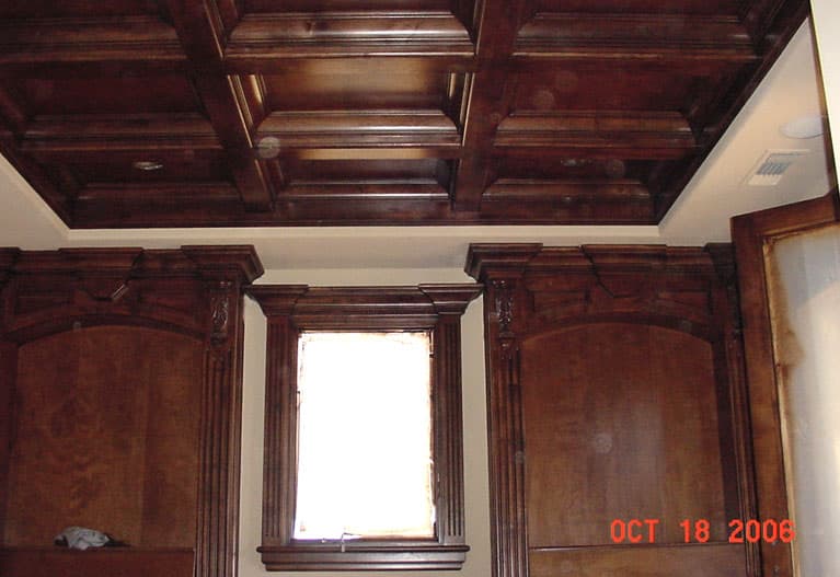 Custom coffered ceilings built by AV's Cabinets — project photo 1