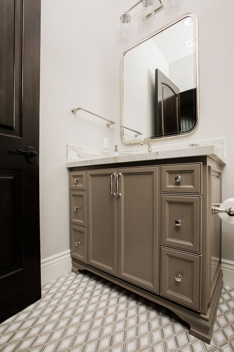 Custom bathroom vanities built by AV's Cabinets — project photo 1